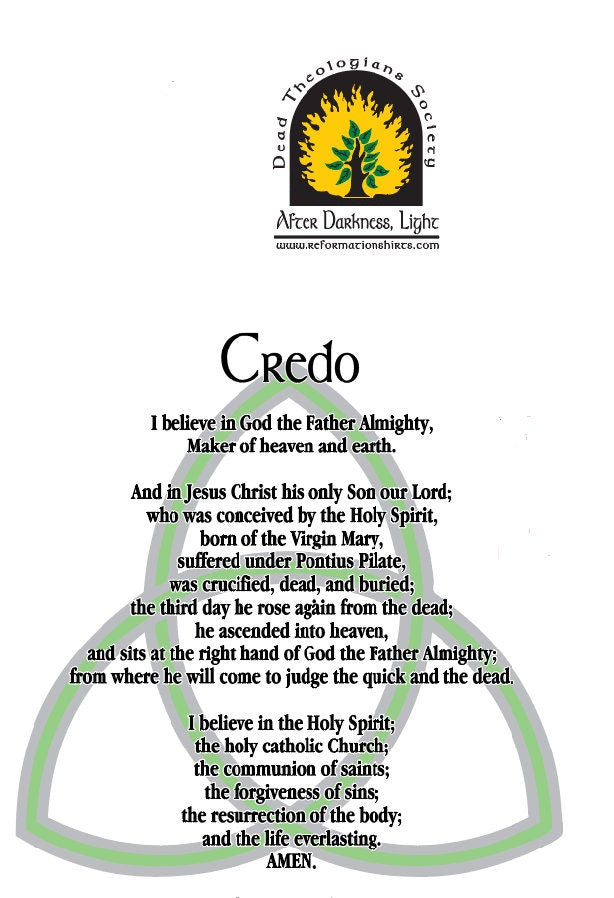 Apostle's Creed Christian Credo Shirt